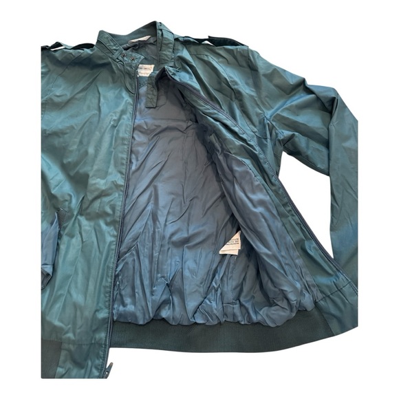 Members Only Vintage 80’s Teal Nylon Size Medium Windbreaker Jacket - Picture 5 of 10